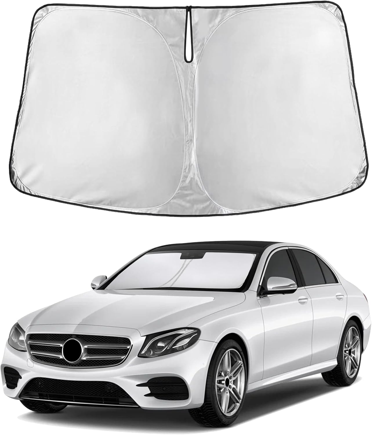 Econour Car Windshield Sun Shade, Front Window Sun Blocker for SUVs,Sedan