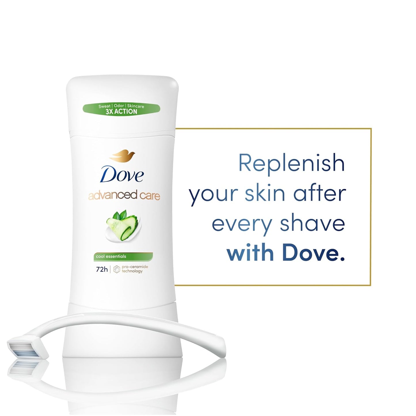 Dove Advanced Care Antiperspirant Stick Cool Essentials 2.6 oz 2PK