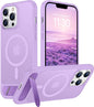 Magnetic Compatible with iPhone 14 Pro Max Case, [Built-in Invisible Kickstand][Compatible with MagSafe] [Military Grade Shockproof] Slim Translucent Matte Phone Case for iPhone 14 Pro Max 6.7"
