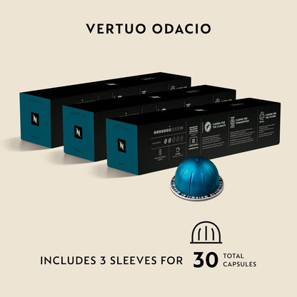 Nespresso Capsules Vertuo, Variety Pack, Medium and Dark Roast Coffee, 30 Count Coffee Pods, Brews 7.8 oz.
