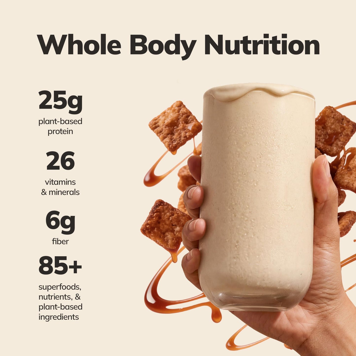 Ka’Chava Whole Body Meal Shake Chai 2 lb – Vegan Protein Powder with 85+ Superfoods & Greens – Plant-Based Meal Replacement with Probiotics & Digestive Enzymes – Gluten & Dairy Free (15 Servings)
