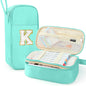 Cute Large Pencil Case Pouch,Personalized Initial Pencil Bag for Girls Boy