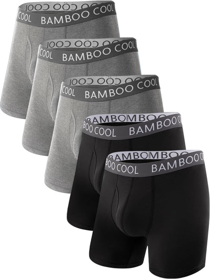 BAMBOO COOL Ultra Soft & breathable Mens Underwear Boxer Briefs Pack