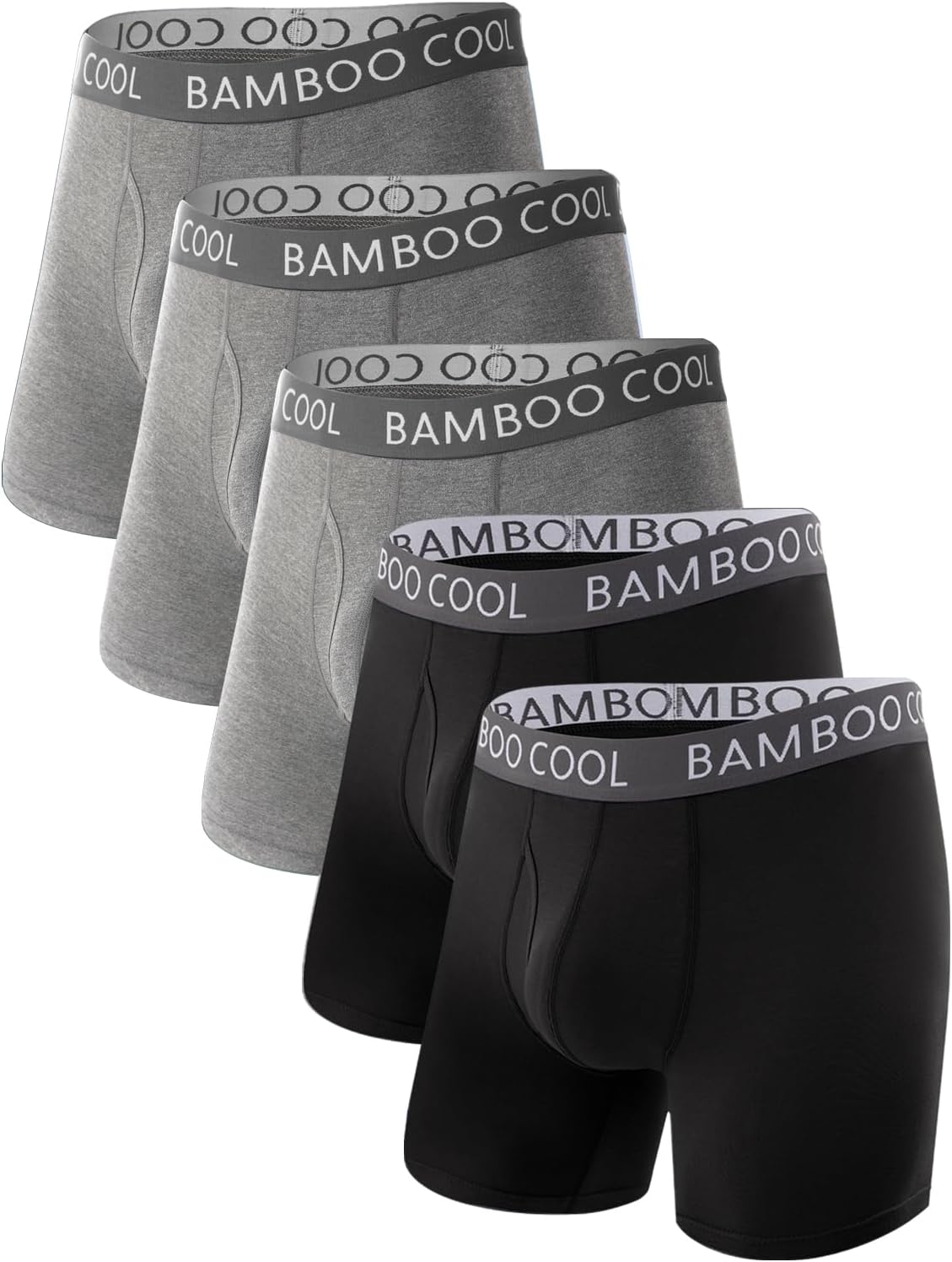 BAMBOO COOL Ultra Soft & breathable Mens Underwear Boxer Briefs Pack