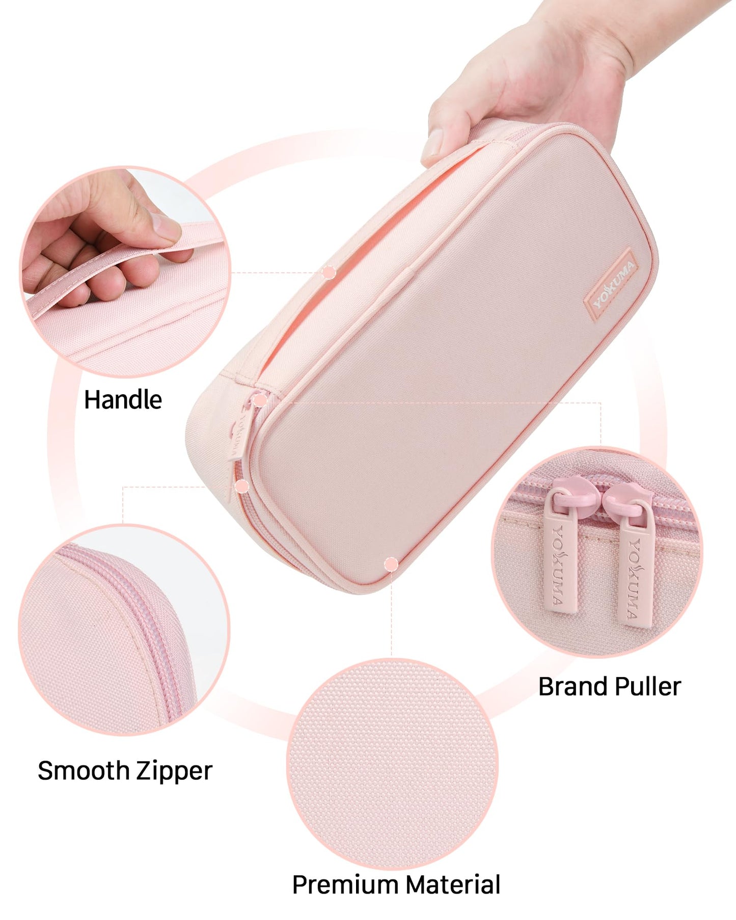 YOKUMA Pencil Case Big Capacity Pencil Pouch Bag Box for Girls Boys Gift
