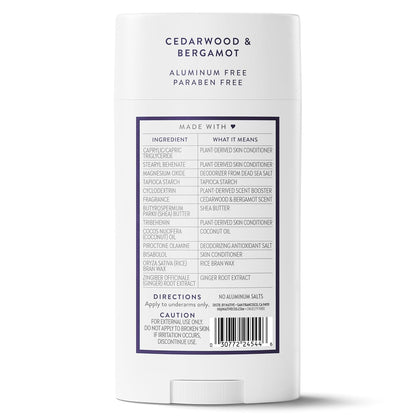 Native Aluminum Free Deodorant, Ocean & Timber, Large Size Stick, 72 Hour Odor Control, for Women & Men, Contains Naturally Derived Ingredients, 3.1 oz