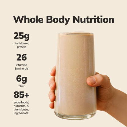 Ka’Chava Whole Body Meal Shake Chai 2 lb – Vegan Protein Powder with 85+ Superfoods & Greens – Plant-Based Meal Replacement with Probiotics & Digestive Enzymes – Gluten & Dairy Free (15 Servings)