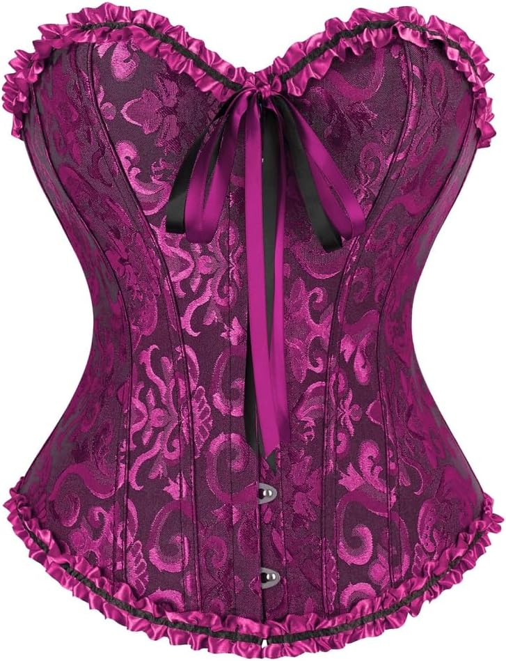 frawirshau Women's Overbust Costume Corset Renaissance Victorian