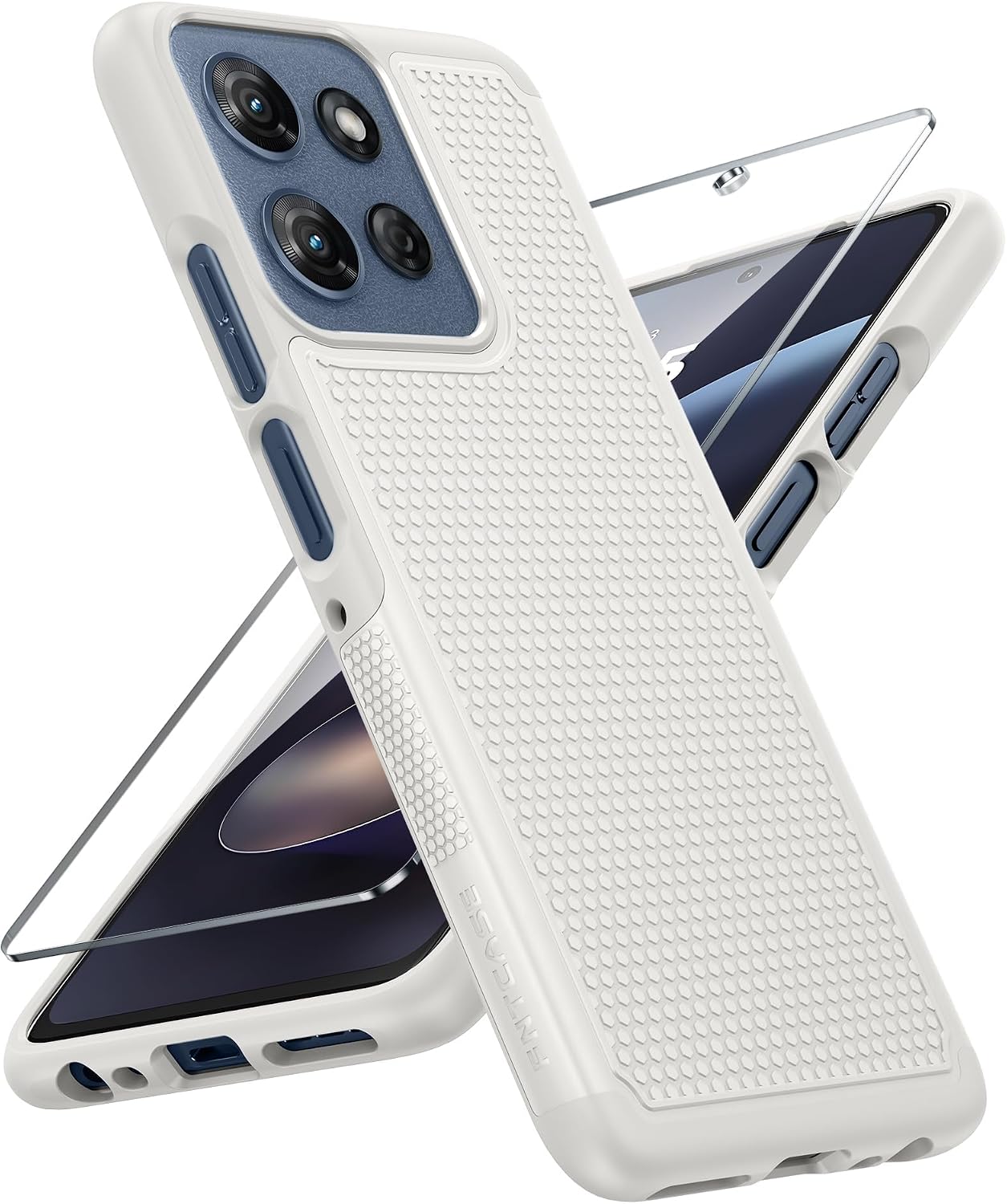 FNTCASE for Google Pixel 10 / Pixel 10 Pro Case: Soft TPU Non Slip Blue