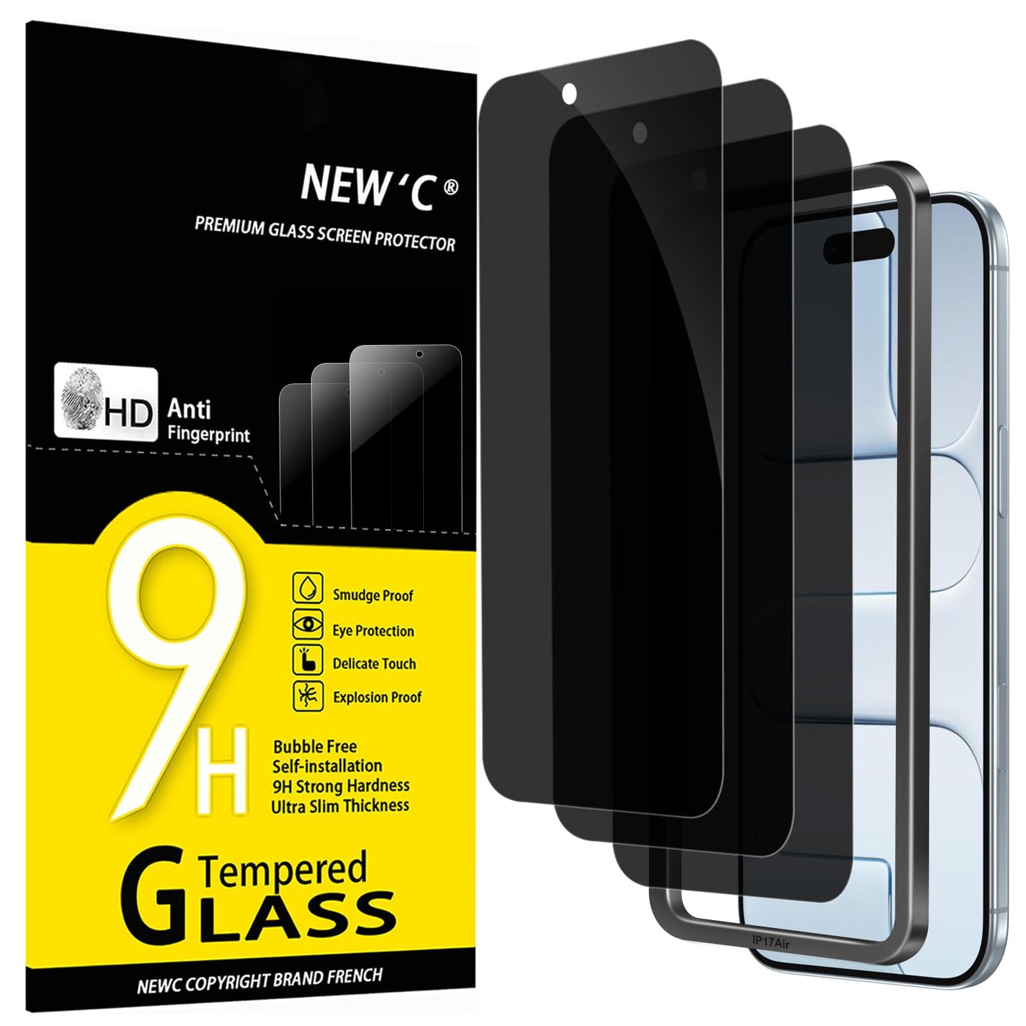 NEW'C for iPhone 17, iPhone 17 Pro, iPhone 16 Pro Screen Protector