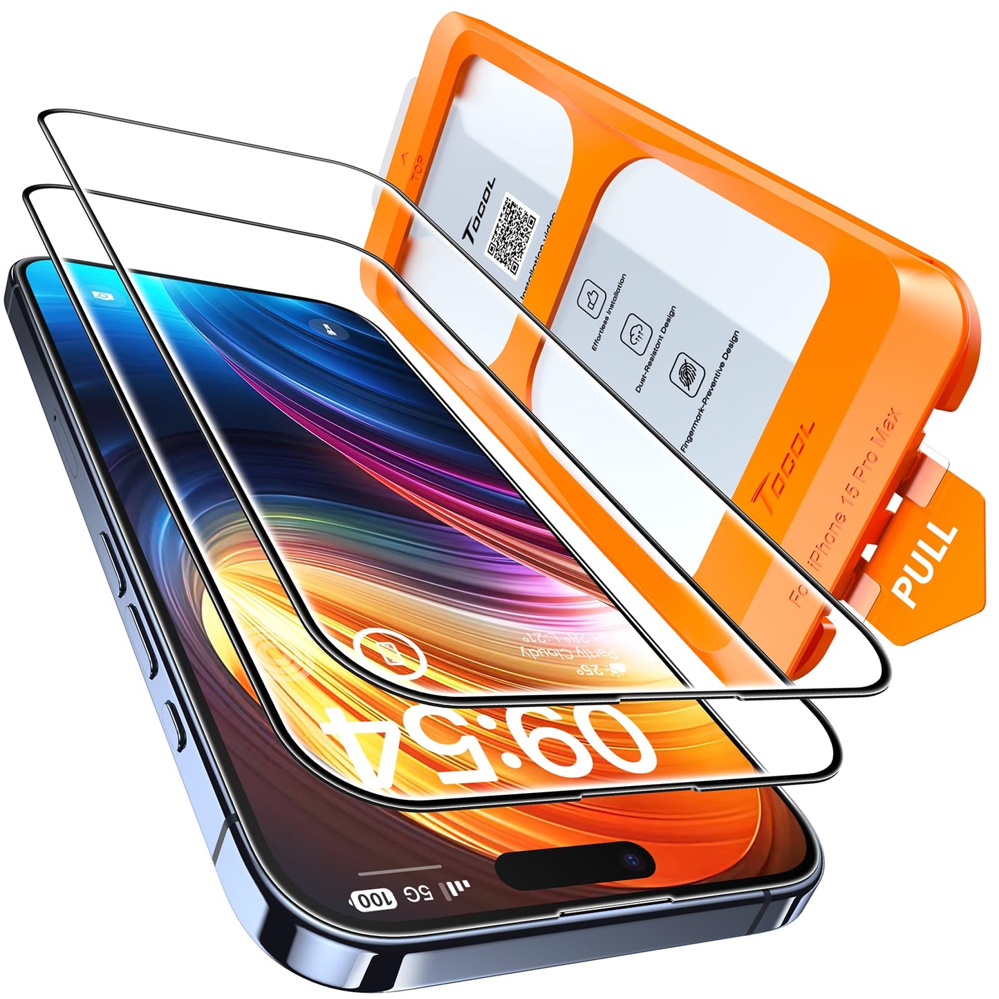 TOCOL for iPhone 17 Pro Max Screen Protector, Clear