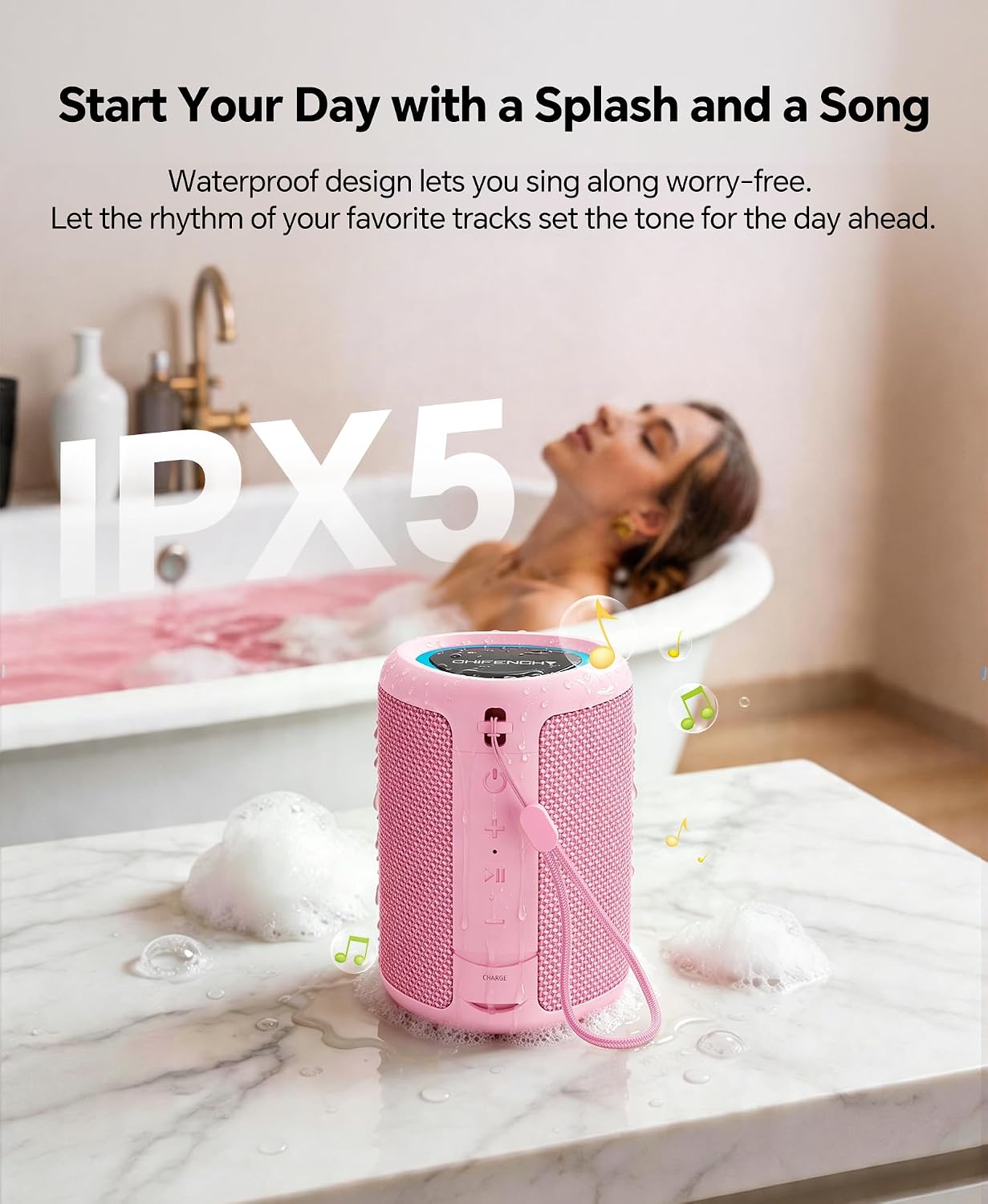 Portable Bluetooth Speaker Beach Essentials: IPX5 Waterproof for Outdoor