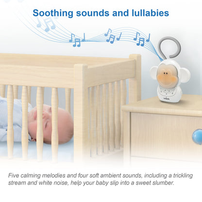 VTech Audio Baby Monitor — No Static DECT 6.0, No WiFi, Hack-Proof | 8Hr Battery, Belt Clip, 1000ft Range, 5-Level Sound Indicator | DM111