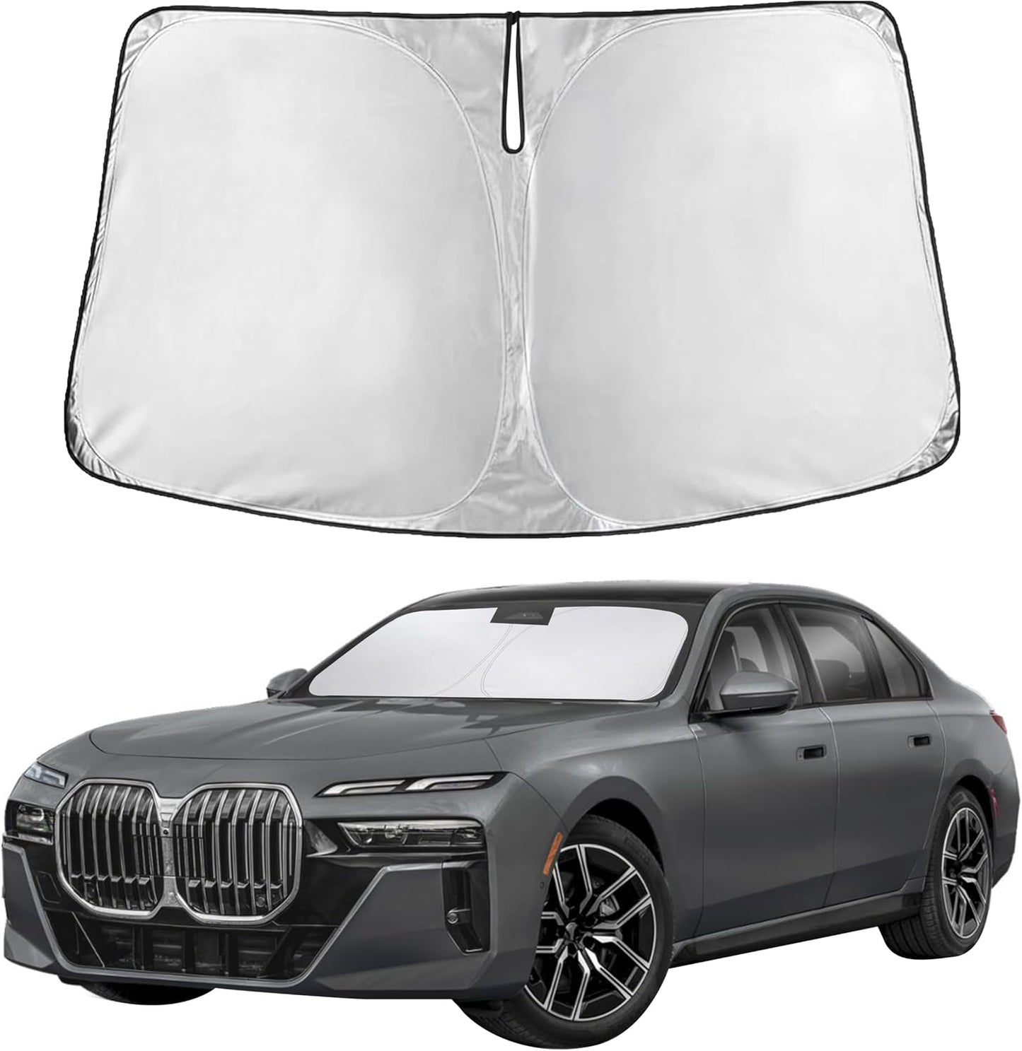Econour Car Windshield Sun Shade, Front Window Sun Blocker for SUVs,Sedan