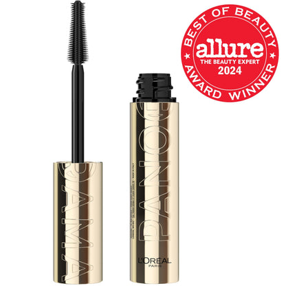 L'Oreal Paris Voluminous Panorama Chromatic Mascara, Volumizing and Lengthening Brown Mascara, Longwear, Smudge-Resistant and Washable, 705 Brown Leather