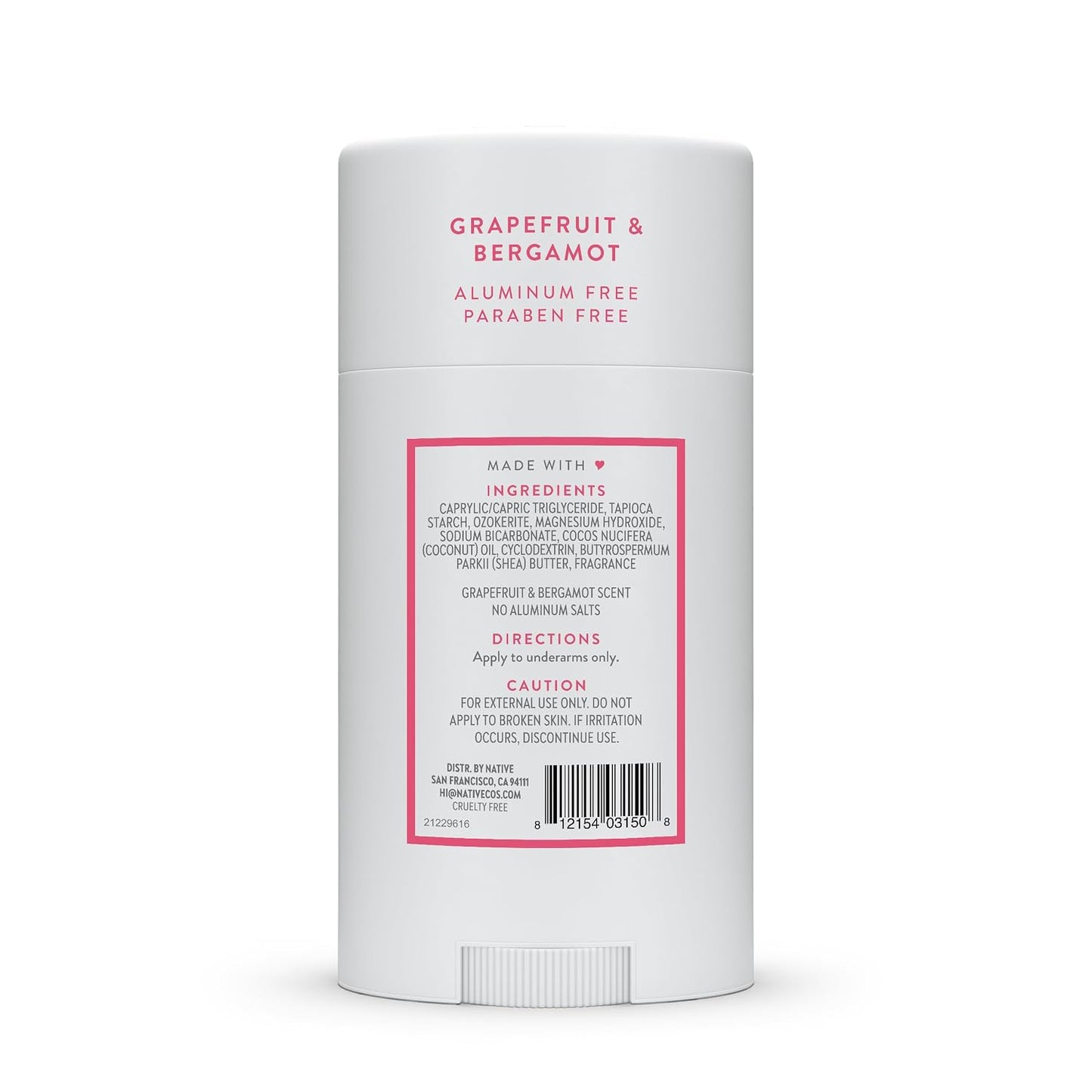 Native Deodorant Contains Naturally Derived Ingredients, 72 Hour Odor Control, Deodorant for Women and Men, Aluminum Free, Coconut & Vanilla 2.65oz
