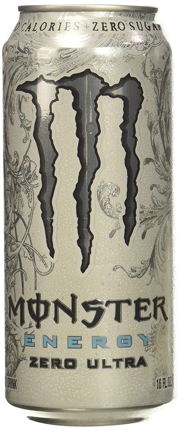 Monster Energy Zero Ultra, Sugar Free Energy Drink, 16 Ounce