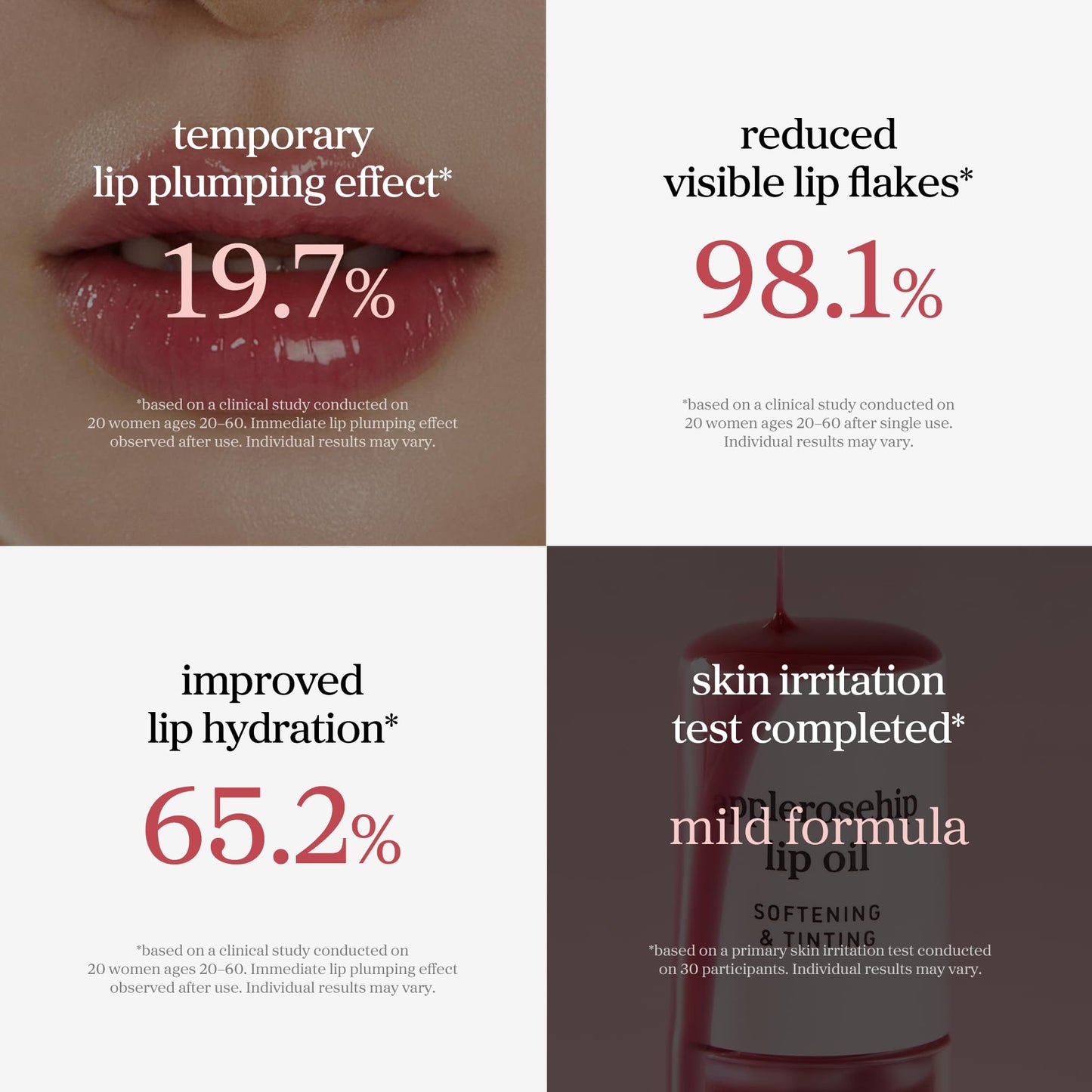 NOONI Korean Lip Oil - Applepeony - pH Color-Changing Plumping Lip Gloss