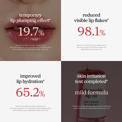 NOONI Korean Lip Oil - Applepeony - pH Color-Changing Plumping Lip Gloss