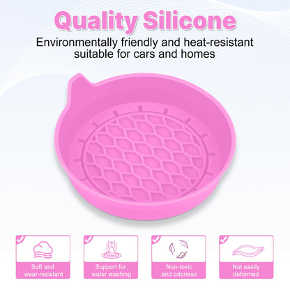 SINGARO Car Cup Holder Coaster, Silicone Cup Holder Insert, Universal Non-Slip Cup Holders, Car Accessories Interior for Women and Man Interior Sets 4 Pack Black