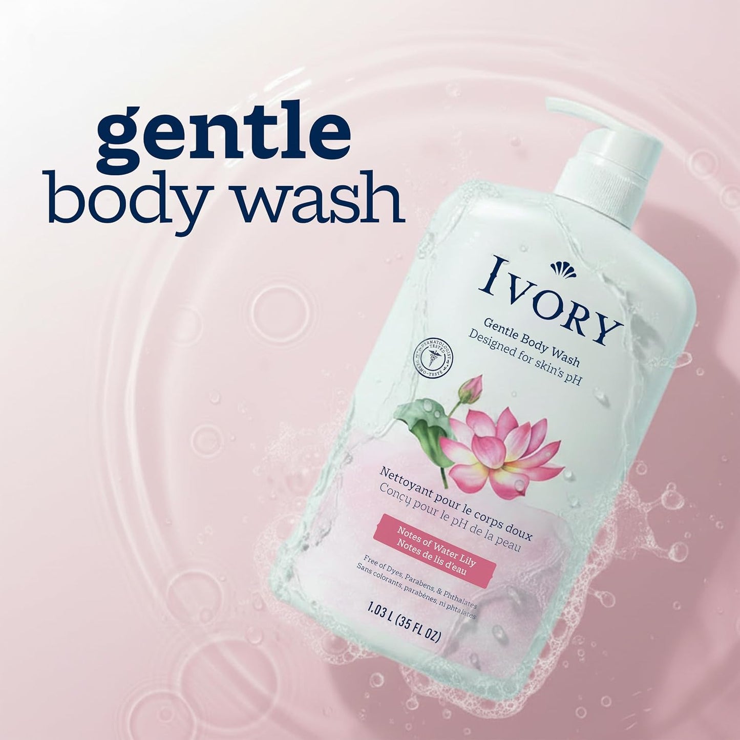 Ivory Body Wash Designed for the Whole Family, Jojoba Scent, 35 oz