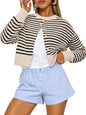 Trendy Queen Cropped Cardigan Sweaters for Women Fall Fashion Clothes 2026