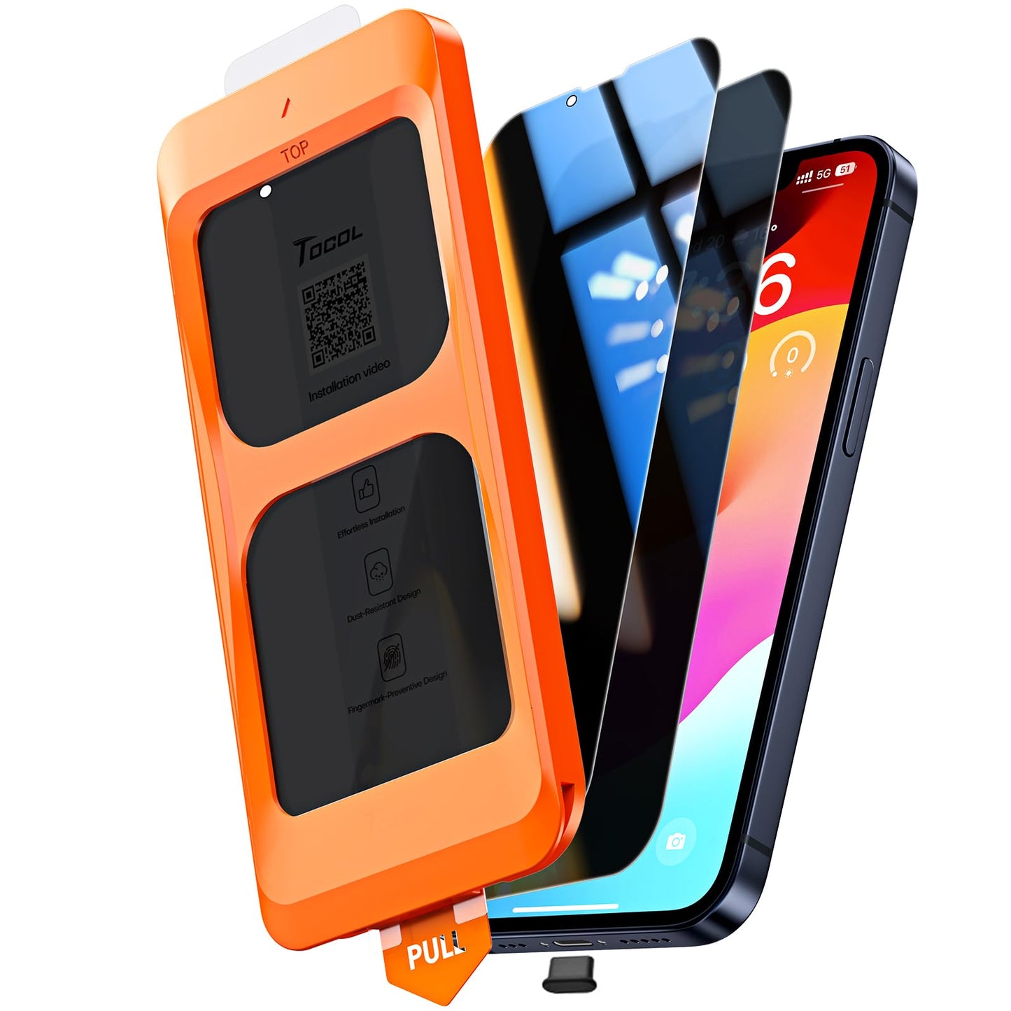 TOCOL for iPhone 17 Pro Max Screen Protector, Clear