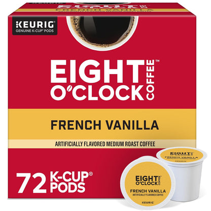 Eight O'Clock Coffee Hazelnut, Single-Serve Keurig K-Cup Pods, Flavored Medium Roast Coffee Pods, 96 Count