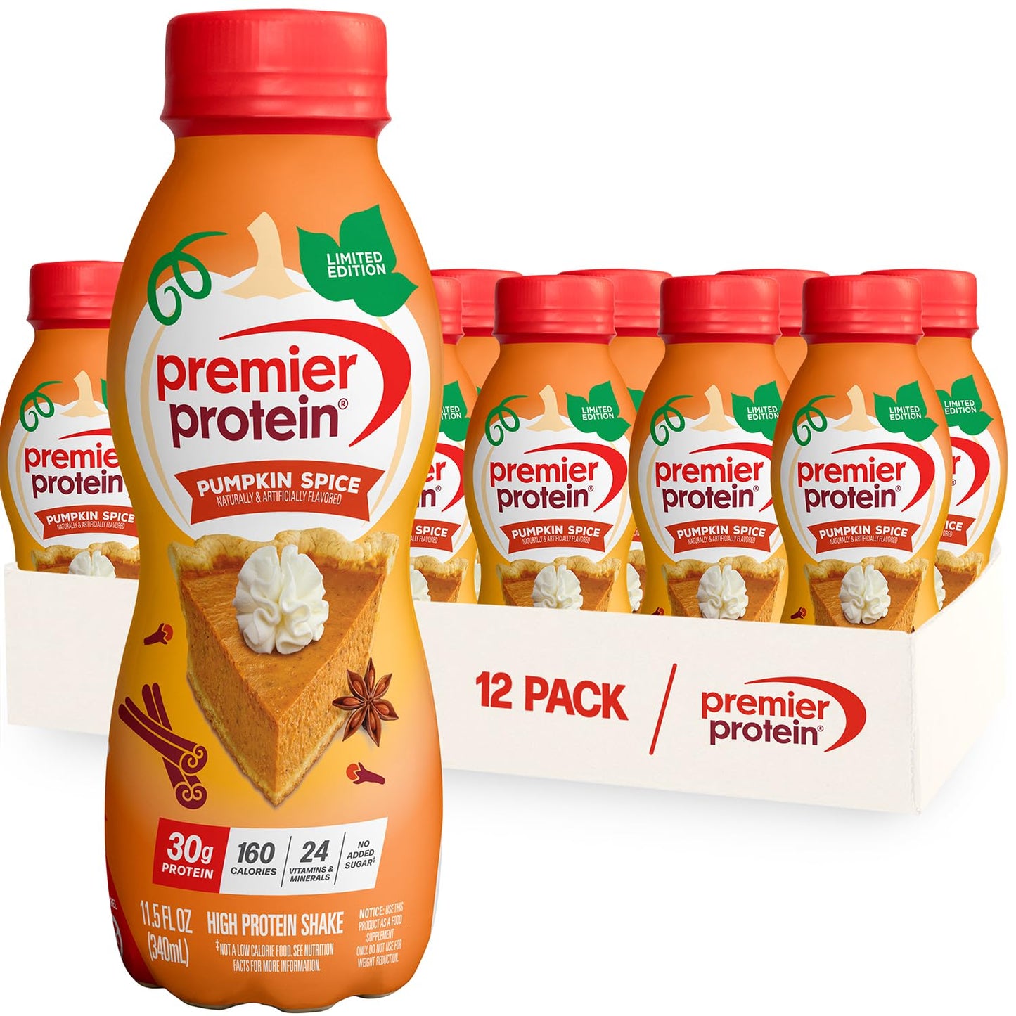 Premier Protein 30g High Protein Shake, Chocolate, 12 Pack
