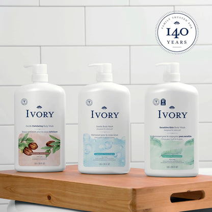 Ivory Body Wash Designed for the Whole Family, Jojoba Scent, 35 oz