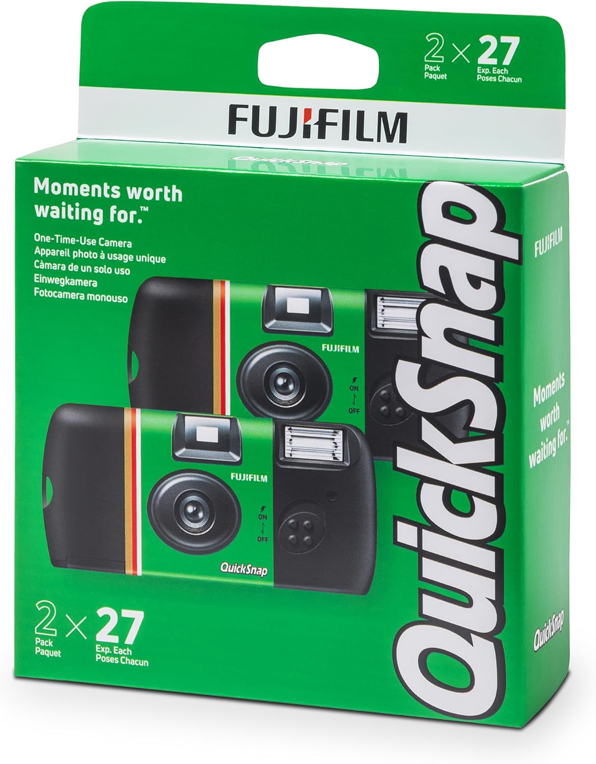 Fujifilm QuickSnap Flash 400 One-Time-Use Camera - 2 Pack