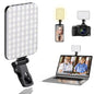 ALTSON 60 LED Portable Selfie Light Video Conference Lighting with Clip & Camera Tripod Adapter Rechargeable 2200mAh CRI 97+, 9 Light Modes for Phone iPhone Webcam Laptop Photo Makeup