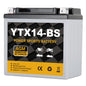 YTX14AH-BS 12V 12Ah Motorcycle Battery, 220CCA Rechargeable Maintenance Free Sealed AGM Battery, Powersport Replacement for ATV, UTV, Scooter
