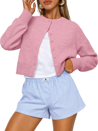 Trendy Queen Cropped Cardigan Sweaters for Women Fall Fashion Clothes 2026