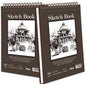 Fuxi 9" x 12" Sketch Book_Top Spiral Bound Sketchbook_100Sheets 68lb/100gsm