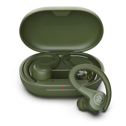 JLab, Go Sport+, True Wireless Workout Earbuds, Bluetooth Sport Earbuds, Clear Calling, Graphite