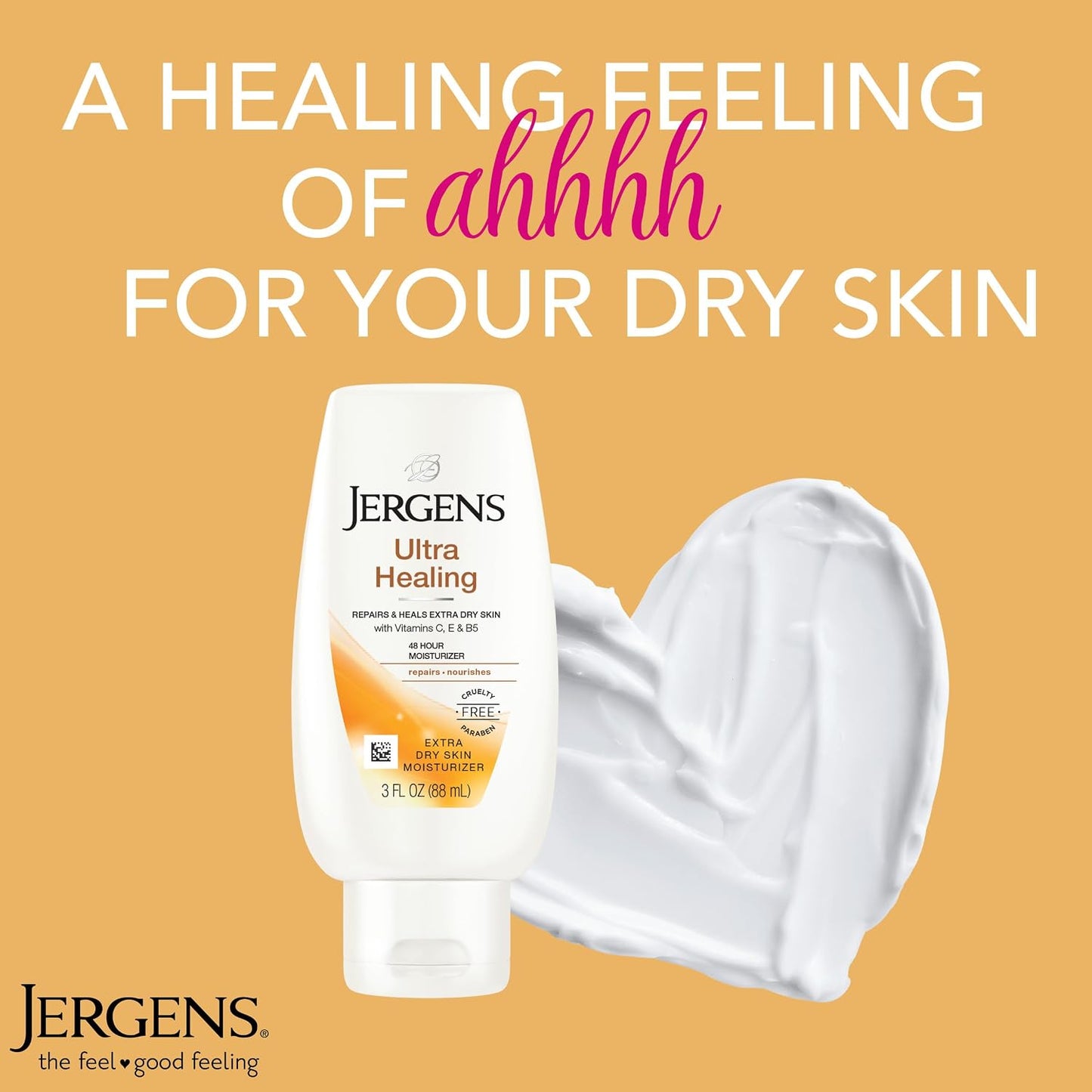 Jergens Ultra Healing Body Lotion, Moisturizer for Dry Skin, 32 fl oz