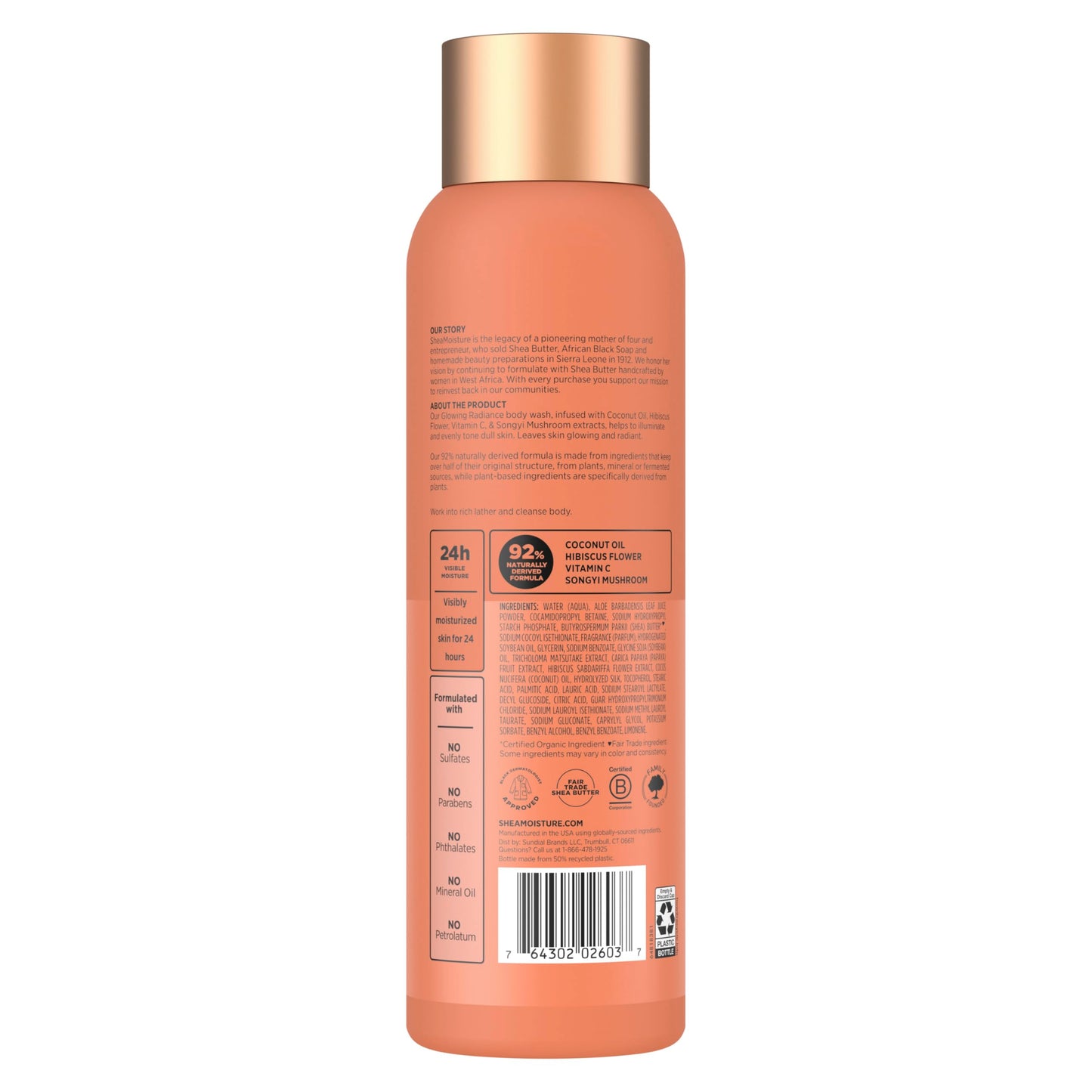 SheaMoisture Raw Shea Butter Body Wash Moisturize and Restore Deeply 18 oz