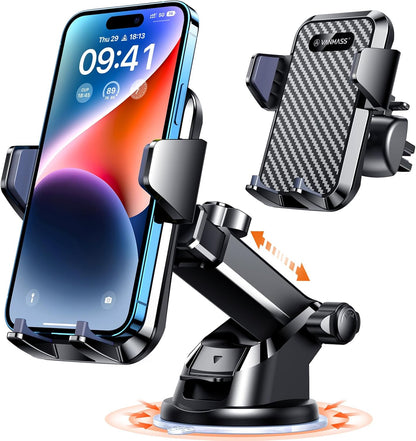 VANMASS【85+LBS Strongest Suction & Military-Grade Ultimate Car Phone Mount