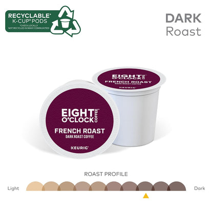 Eight O'Clock Coffee Hazelnut, Single-Serve Keurig K-Cup Pods, Flavored Medium Roast Coffee Pods, 96 Count