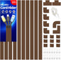 Wire Hider, 157in Delamu Cord Hider Wall, Paintable Wire Covers for Cords, TV Cable Hider Wall Kit, Cable Covers Raceway, Cable Management Hide TV Cords for Wall Mount TV, 10XL15.7 W0.95 H0.55in Brown