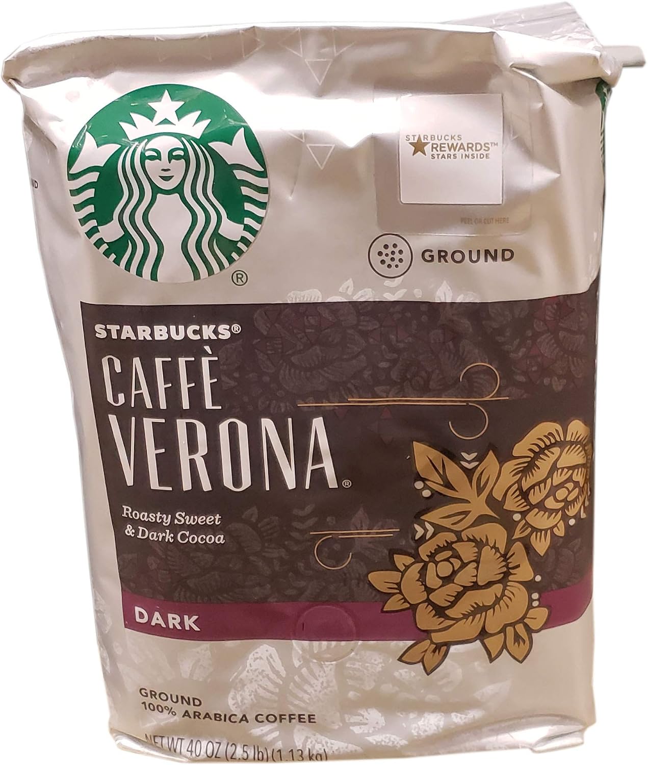 Starbucks Ground Coffee, Dark Roast Coffee, Italian Roast, 100% Arabica, 1 bag (18 oz)