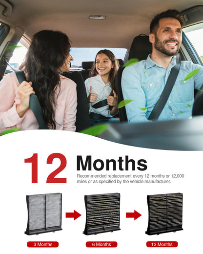 Puroma Cabin Air Filter Activated Carbon for CF11920 CP920 6043C Ford C-Max