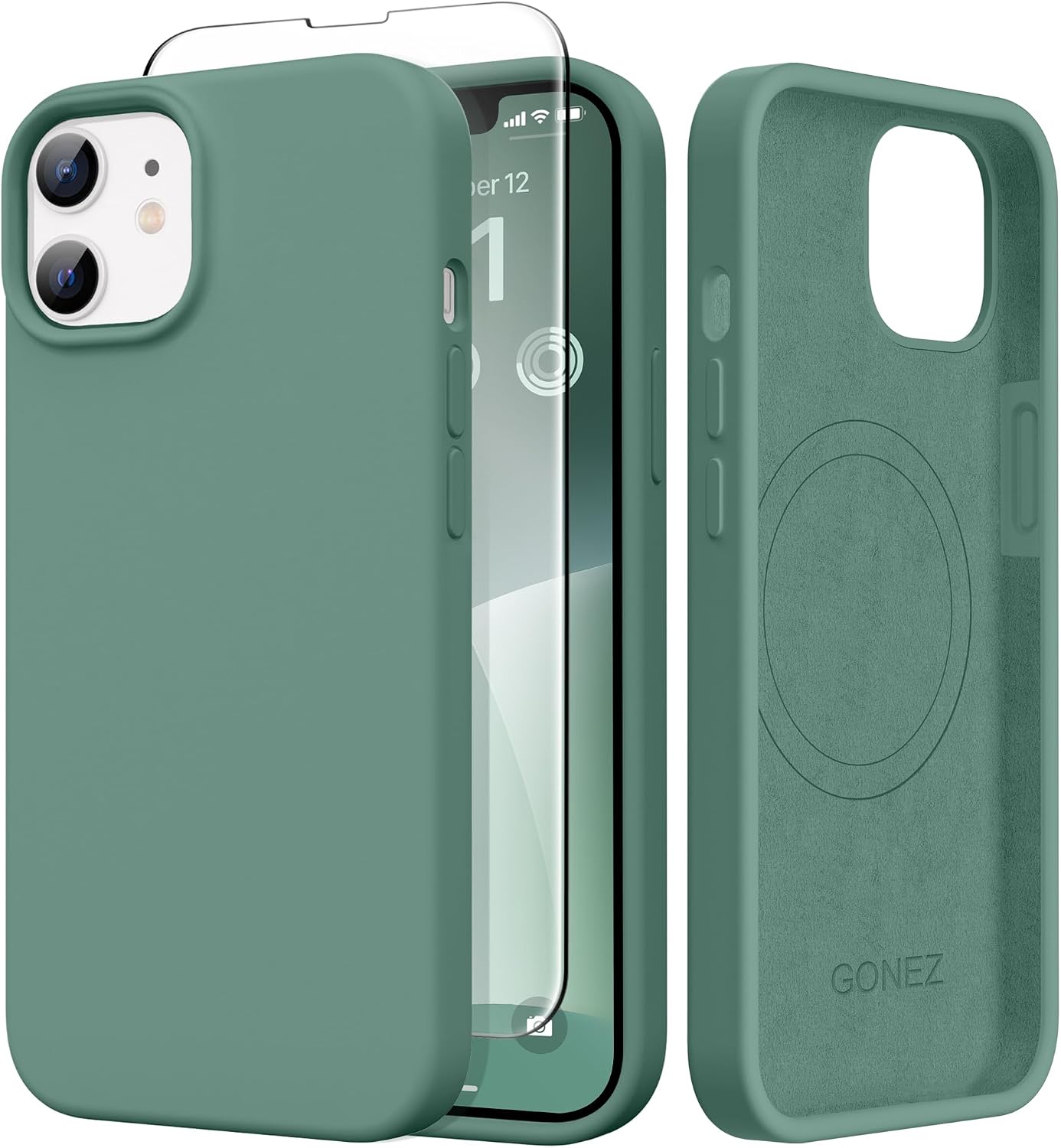 GONEZ Magnetic for iPhone 17 Pro Max Case, Silicone Cover Stone