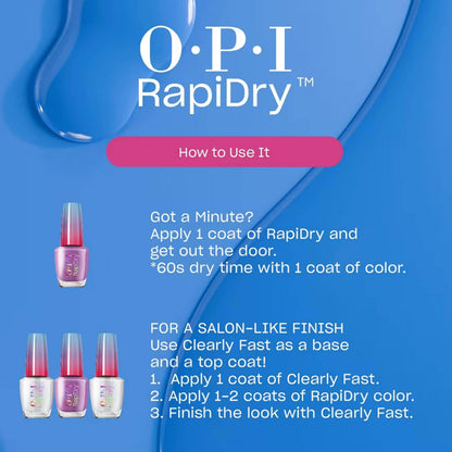 OPI RapiDry Quick Dry Nail Polish Colors & Clear Coat | Crème, & Shimmer