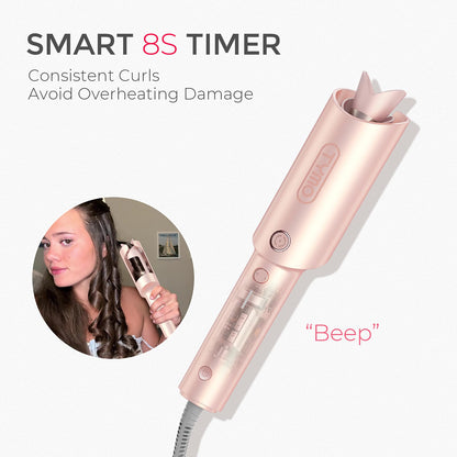 TYMO Automatic Rotating Curling Iron, TYMO CURLPRO Beach Waves Hair Curler