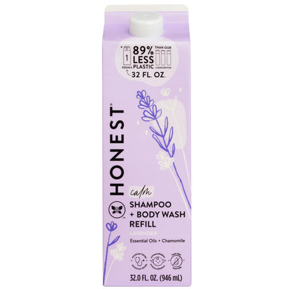 The Honest Company Shampoo & Body Wash, Tear-Free, Fragrance-Free, 10 fl oz