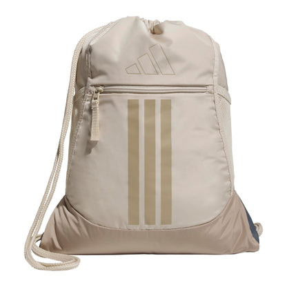 adidas Alliance Sackpack – Drawstring Backpack for Sports, Small Gym Bag, Preloved Teal Green/Black/3, OSFA