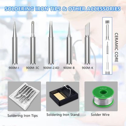 Soldering Iron, 60W 110V Adjustable Temperature Soldering Iron Pen, Portable Welding Tool, Fast Heating, for Electronic Repair, Jewelry, DIY