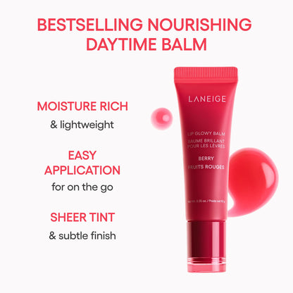 LANEIGE Lip Glowy Balm: Sheer Tinted Lip Moisturizer with Shea Butter, for Hydrating Shine & Soft Lips